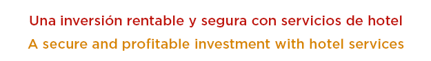 Una inversión rentable y segura con servicios de hotel desde 148.000€ - An secure a profitable investment with hotel services from 148.000€